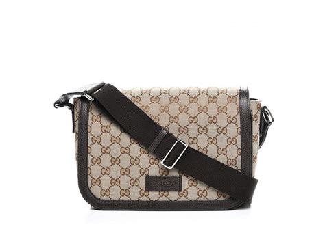 gucci messenger crossbody guccissima gg adjustable strap brown/beige|Gucci Messenger Crossbody Guccissima GG .